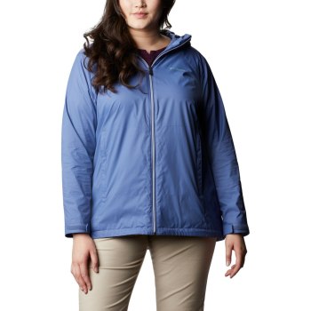 Columbia Switchback Lined Long Plus Size, Chamarras Azules Para Mujer | 138207-JWF